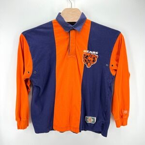 Mirage Chicago Bears Vintage Rugby Shirt Mens Large Cotton NFL Blokecore Retro